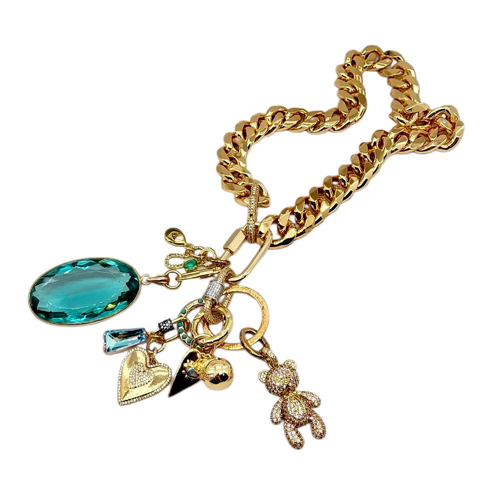 CUBAN HEELED KILLER TURQUOISE TEDDY💠🧸🌙