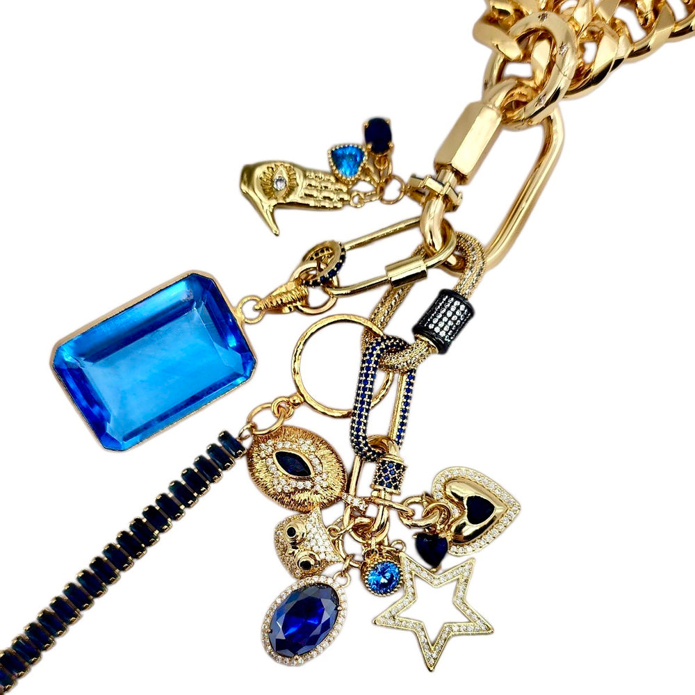 CUBAN HEELED KILLER CORNFLOWER STAR💙⭐️🦉