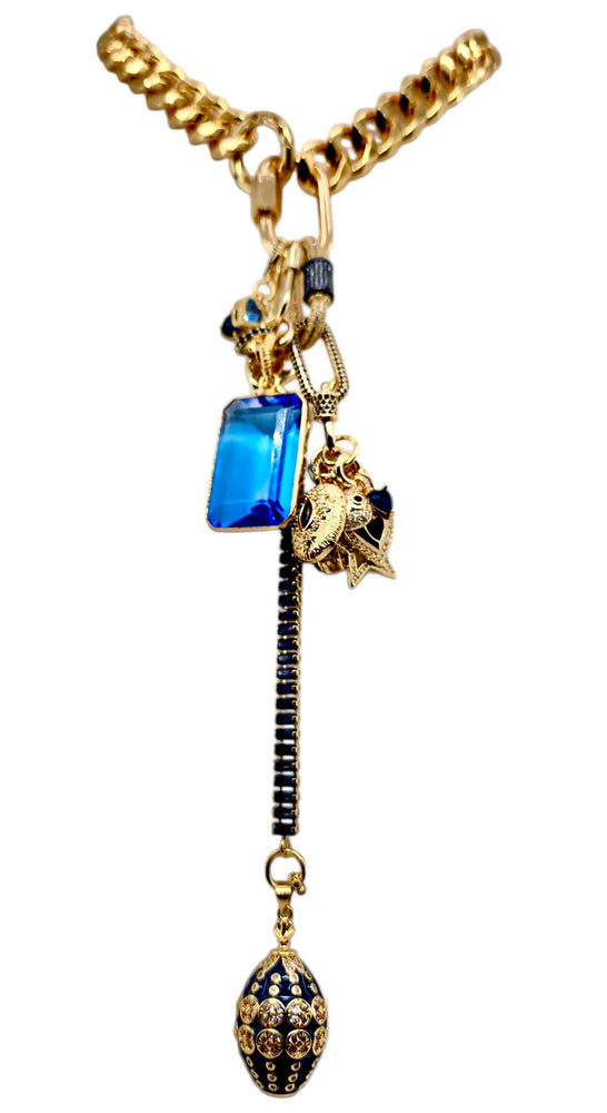 CUBAN HEELED KILLER CORNFLOWER STAR💙⭐️🦉