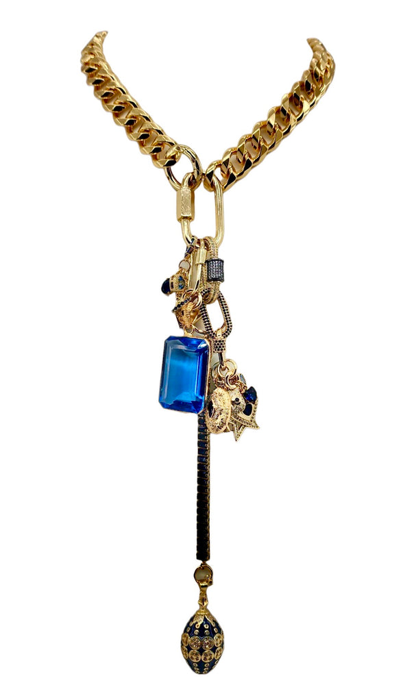 CUBAN HEELED KILLER CORNFLOWER STAR💙⭐️🦉