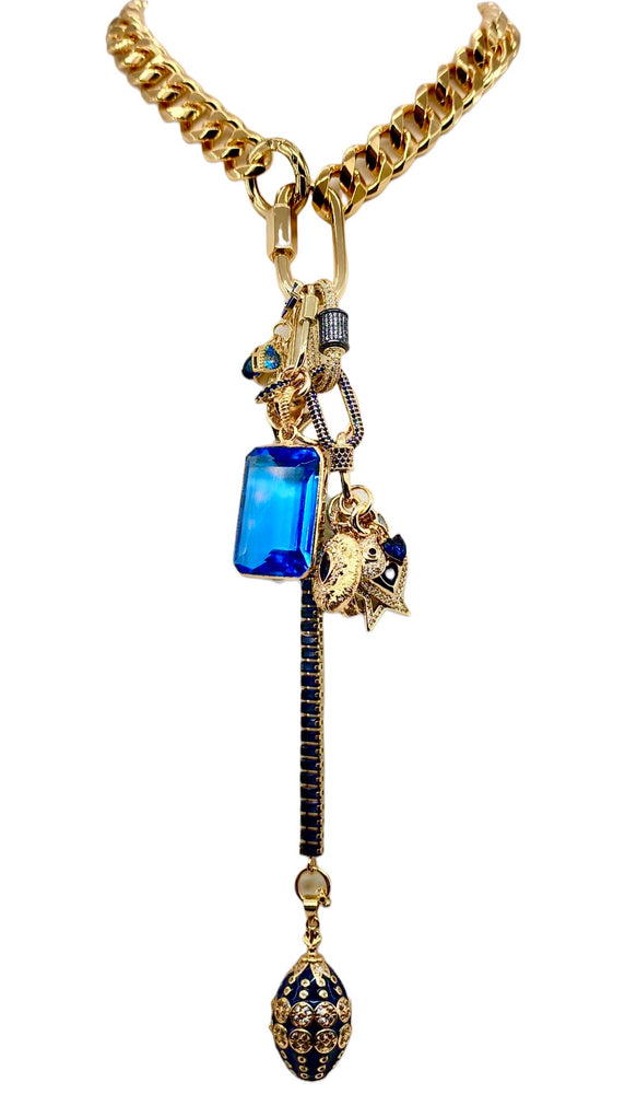 CUBAN HEELED KILLER CORNFLOWER STAR💙⭐️🦉