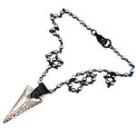 RARE FIND LONE WOLF SPIKE SMOKE CHAIN NECKLACE