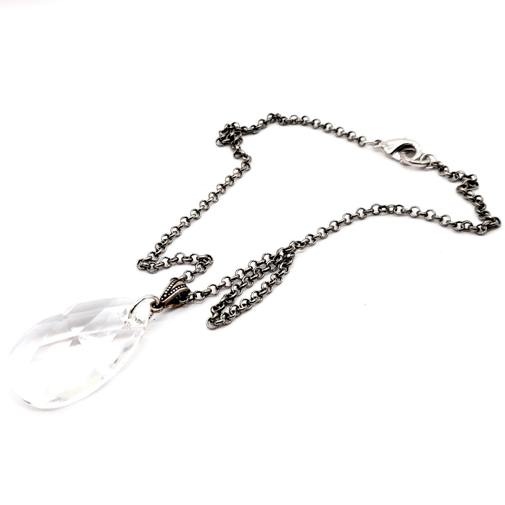 RARE FIND MOONLIGHT DROP SILVER CHAIN NECKLACE