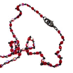 RARE FIND SMOKE DROP RUBY CHAIN NECKLACE