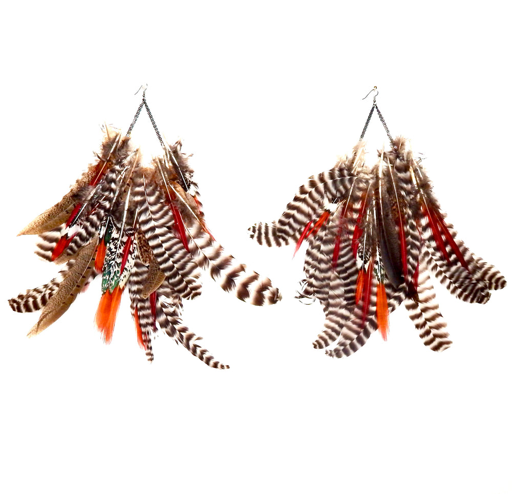 FEATHER SIOUX CITY EARRINGS