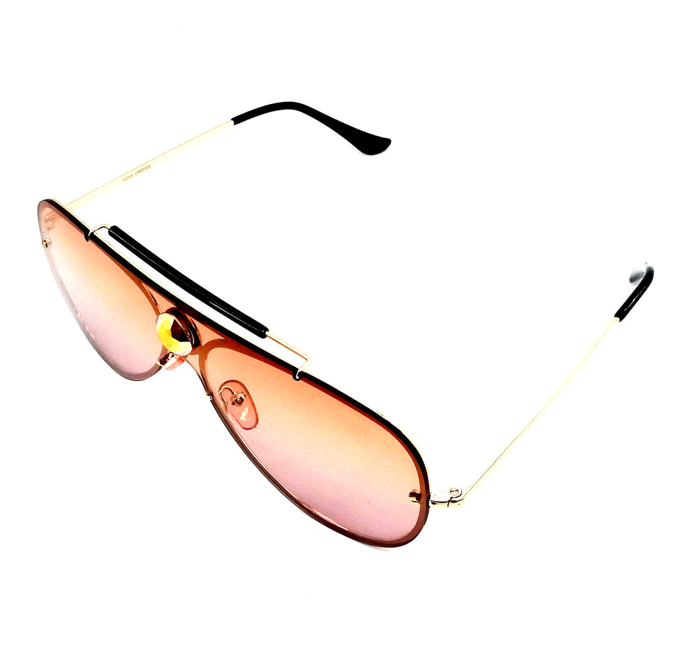 PANTHER POWER GOLD DUST AVIATOR SUNGLASSES