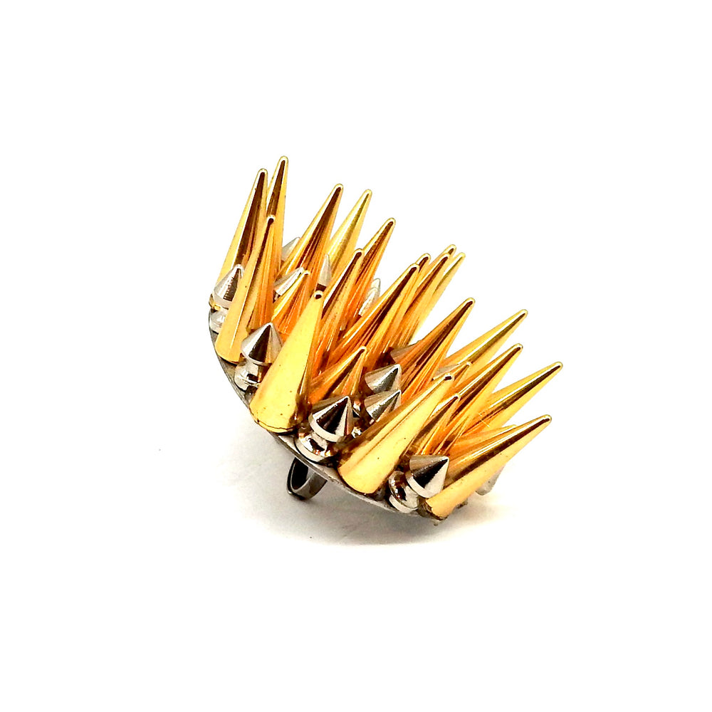 GOLD SPIKE DIVINE RING
