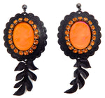 PONDEROSA FIREBIRD CAMEO CONCHO EARRINGS