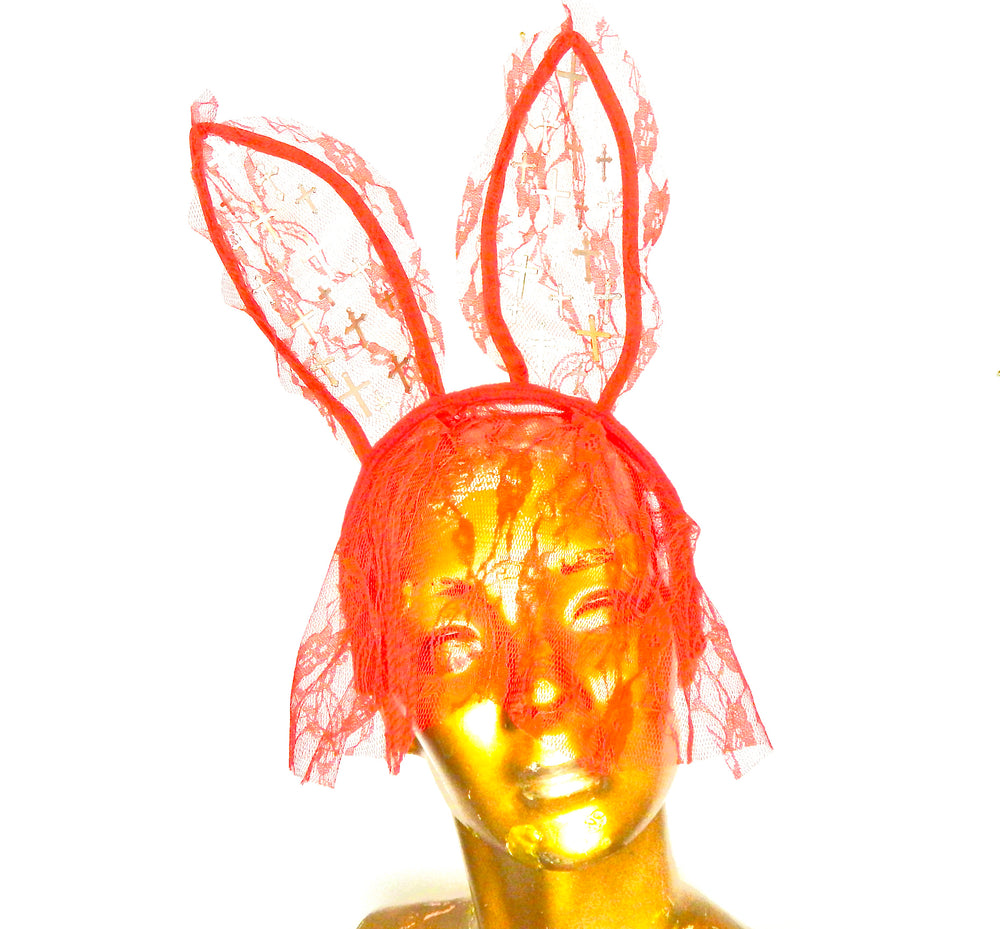 CONFESSION BUNNY EARS RED