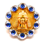 EGYPTIAN GOLD EYE OF GOD MEDALLION RING