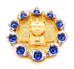 EGYPTIAN GOLD EYE OF GOD MEDALLION RING