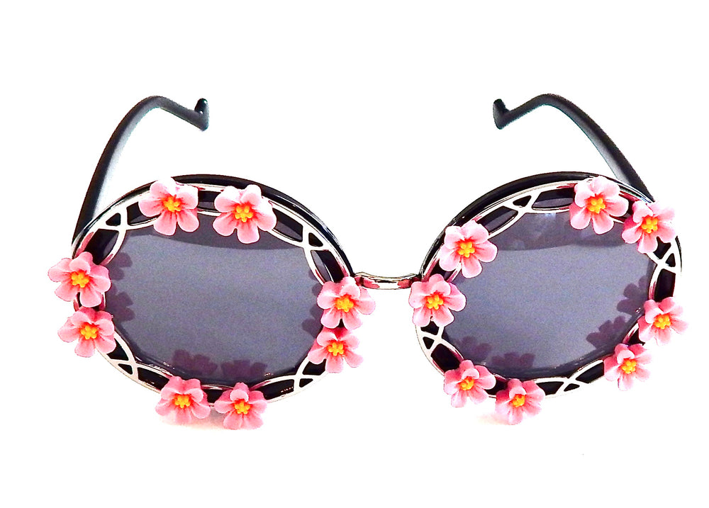 SUMMER OF LOVE MORNING GLORY PINK BIRDCAGE GLASSES
