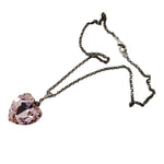 HEART THROB PINK WHISPER HEART NECKLACE