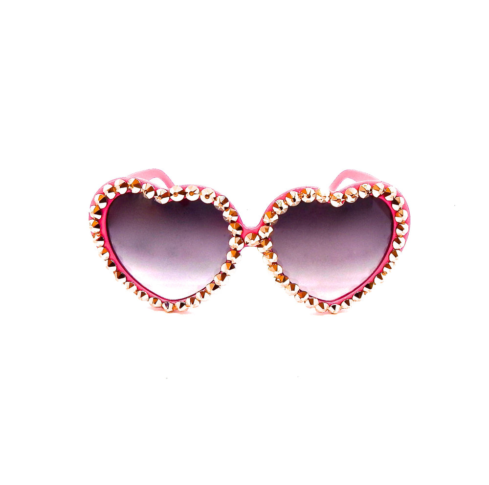 LOLITA ROMATNICA RHINESTONE HEART SUNGLASSES