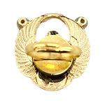 EGYPTIAN GOLD KHEPRI BEETLE RING