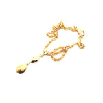 EGYPTIAN GOLD EYE OF GOD DROP NECKLACE