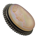 IMPERIAL SPANISH LAVENDER GLASS LADY CAMEO RING