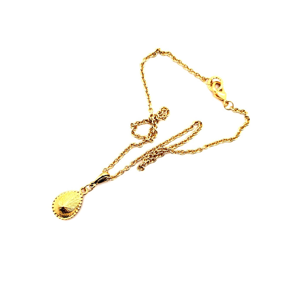 DARLING SPARKLE GOLD BEADED DROP NECKLACE