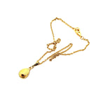 DARLING SPARKLE GOLD BEADED DROP NECKLACE