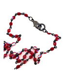 RARE FIND SCARLET DROP RUBY CHAIN NECKLACE