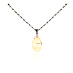RARE FIND GOLD DUST DROP TOPAZ CHAIN NECKLACE