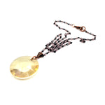 RARE FIND HONEY BUTTER ROUND PIXIE CHAIN NECKLACE