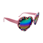 LOLITA CARNIVAL RHINESTONE HEART SUNGLASSES