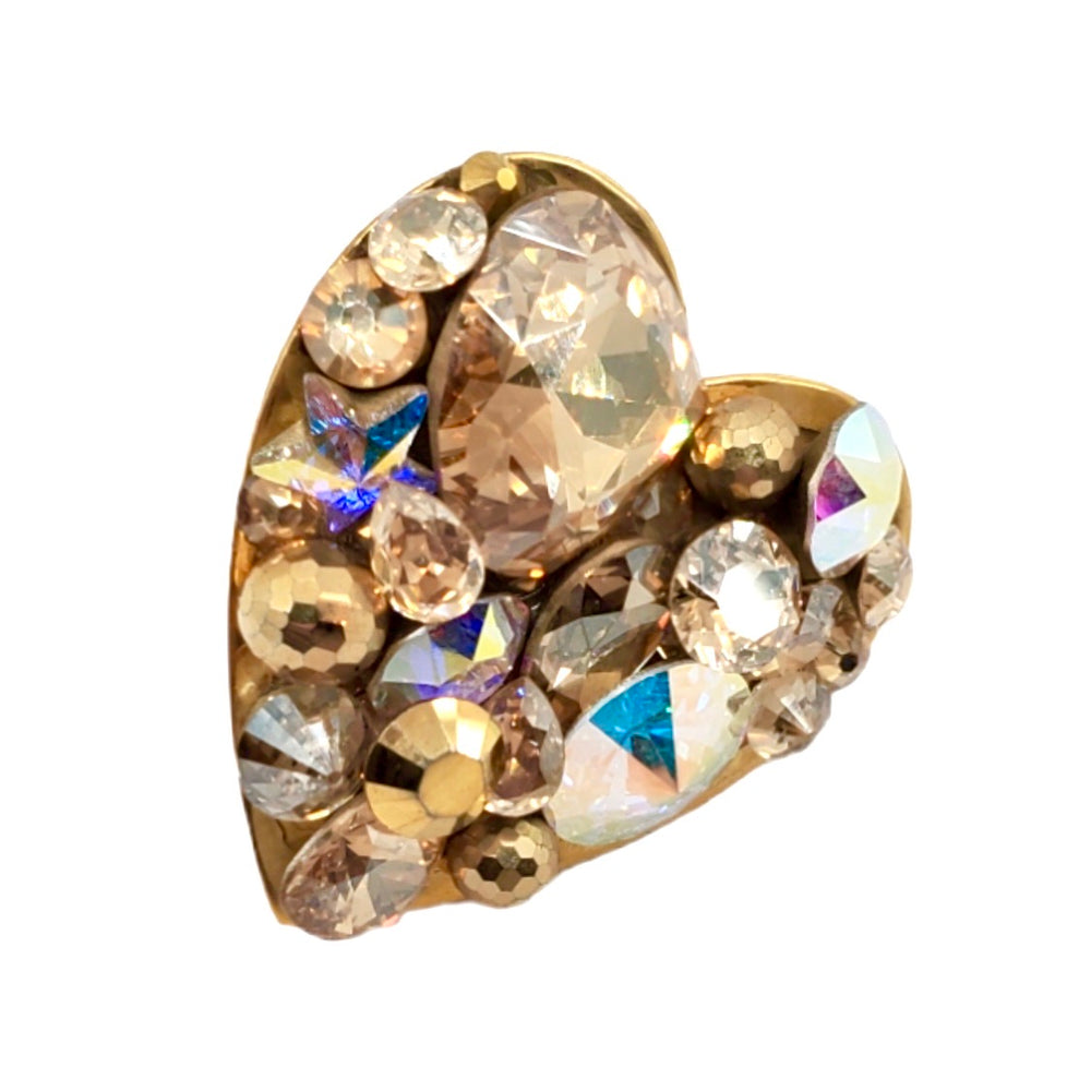 GOLD DUST HEART SMALL RING