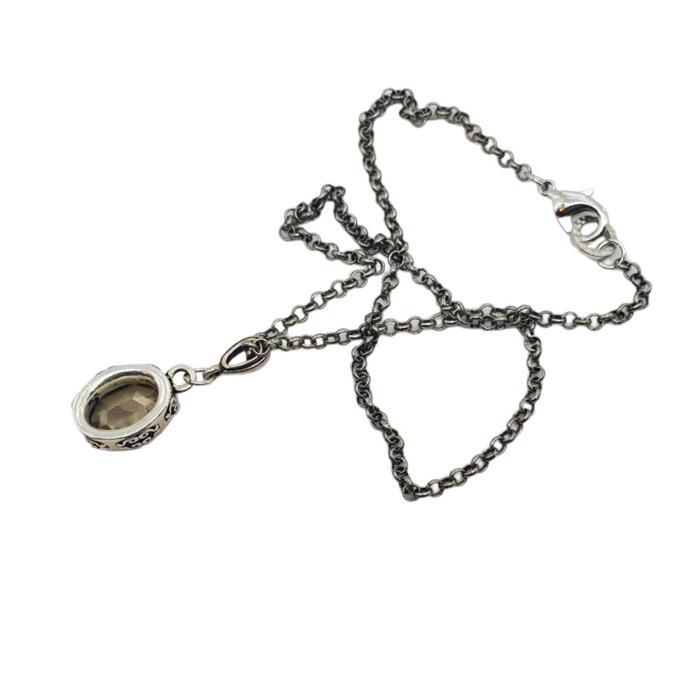 BRILLIANT MOON CHROME NECKLACE