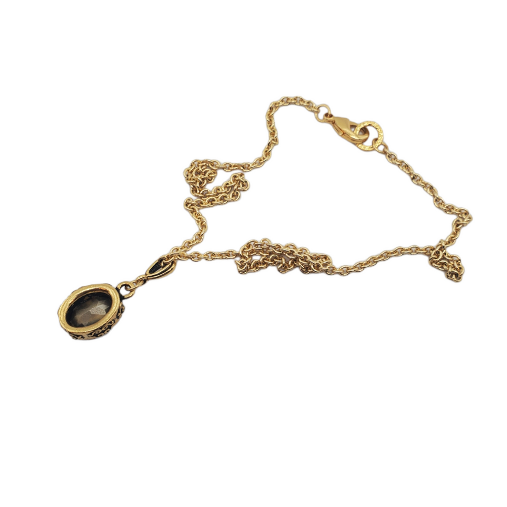 BRILLIANT MOON GOLD DUST NECKLACE