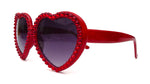 LOLITA SCARLET FEVER RHINESTONE HEART SUNGLASSES