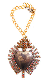 TRIAL BY FIRE SACRED HEART MEDALLION NECKLACE