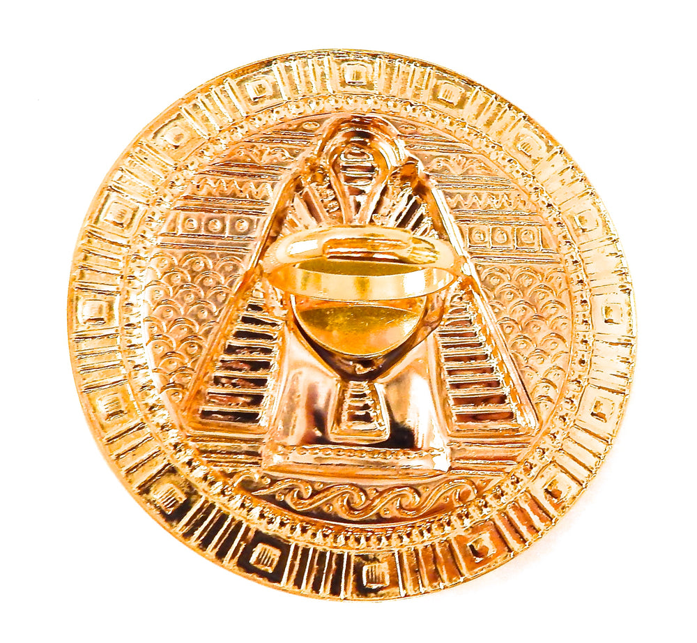 EGYPTIAN GOLD TUTANKHAMUN MOONDUST RING