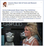 CARRIE UNDERWOOD COUNTRY MUSIC HALL OF FAME OCTOBER 2013